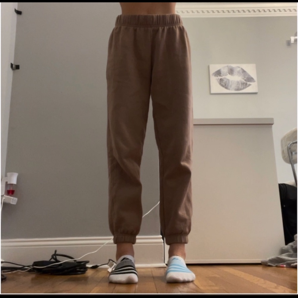 brown sweatpants from pacsun! size extra small